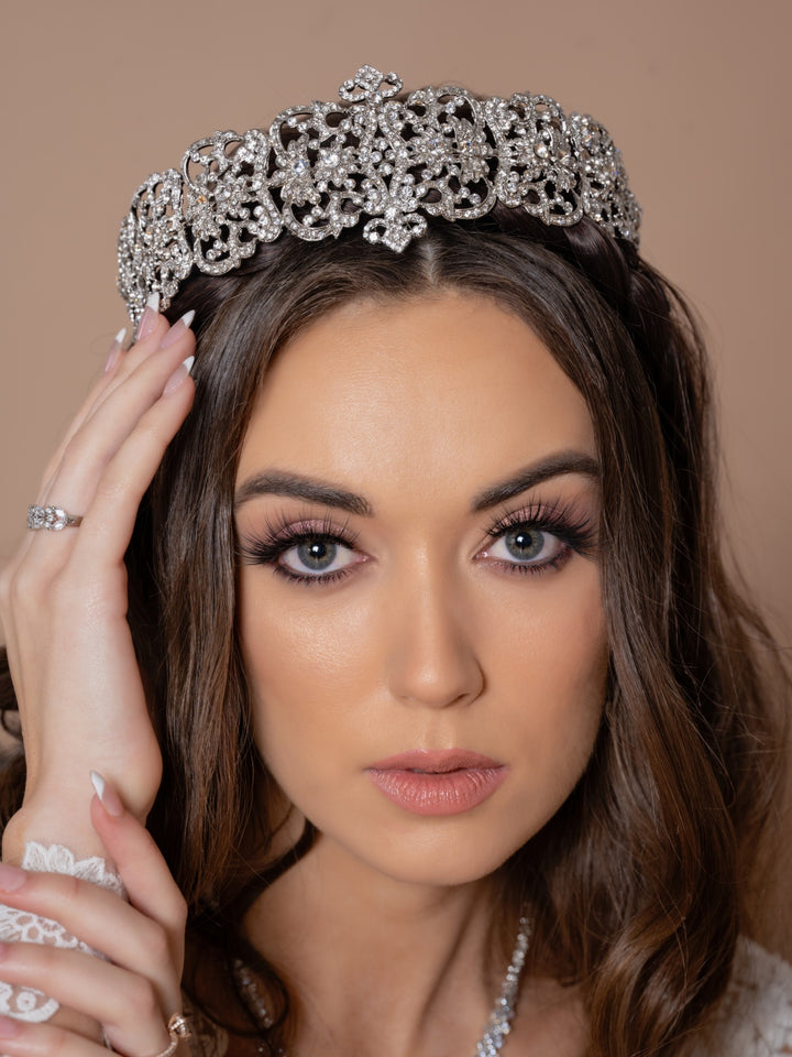 pearl wedding headband
