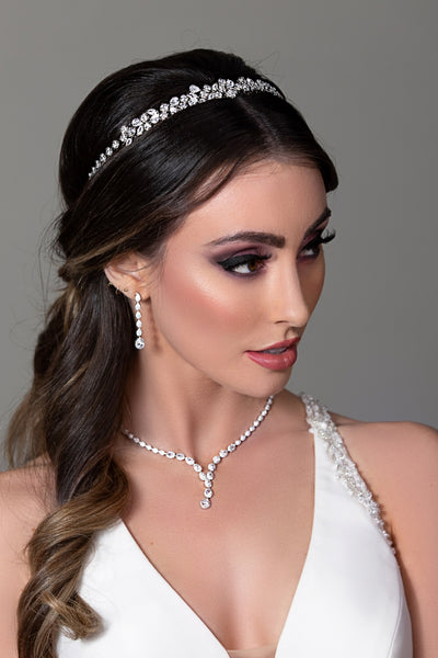 ALIX Wedding Headband, Swarovski Bridal Tiara