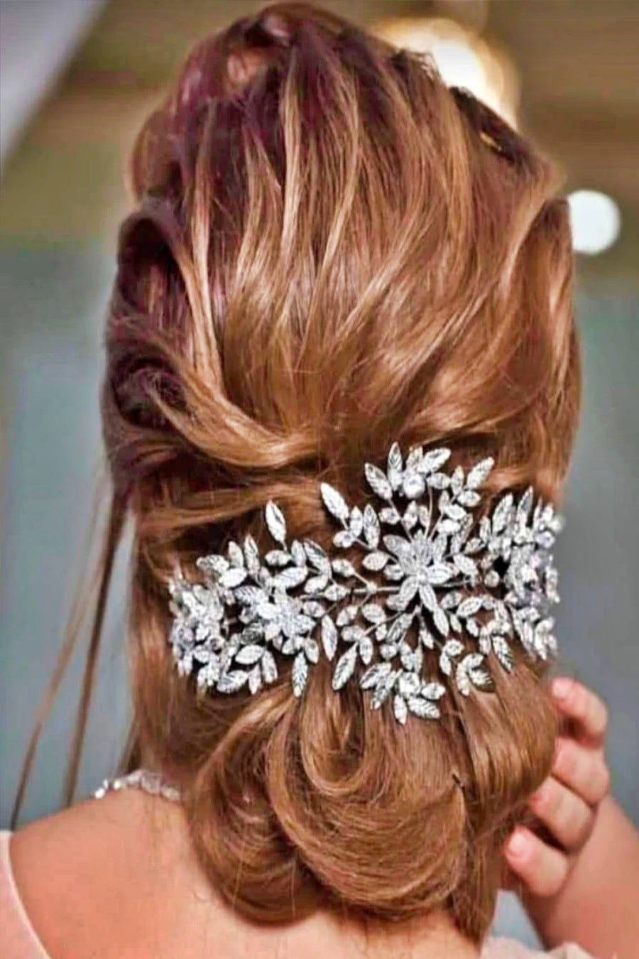 AMORETTE Bridal Headband, Swarovski Headpiece