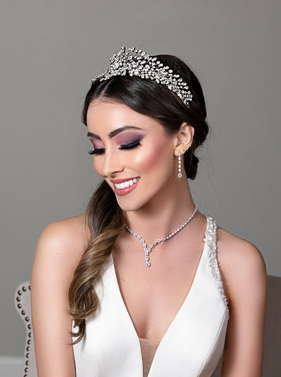 CHARLOTTE Bridal Luxurious Headpiece, Swarovski Wedding Headband
