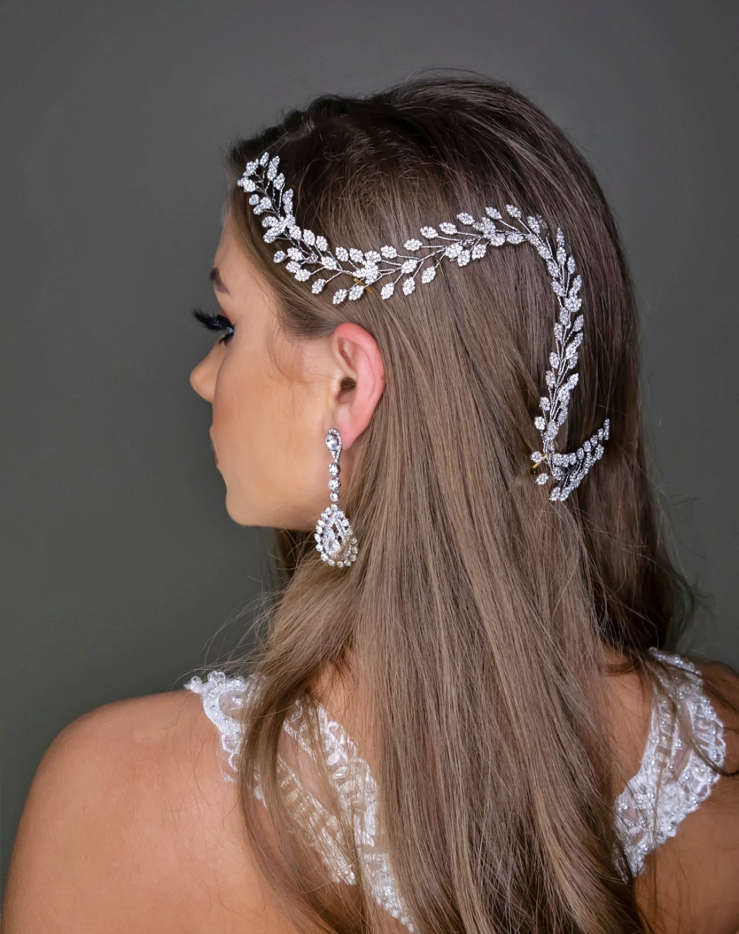 ELSA Swarovski Bridal Headband, Wedding Hair Vine