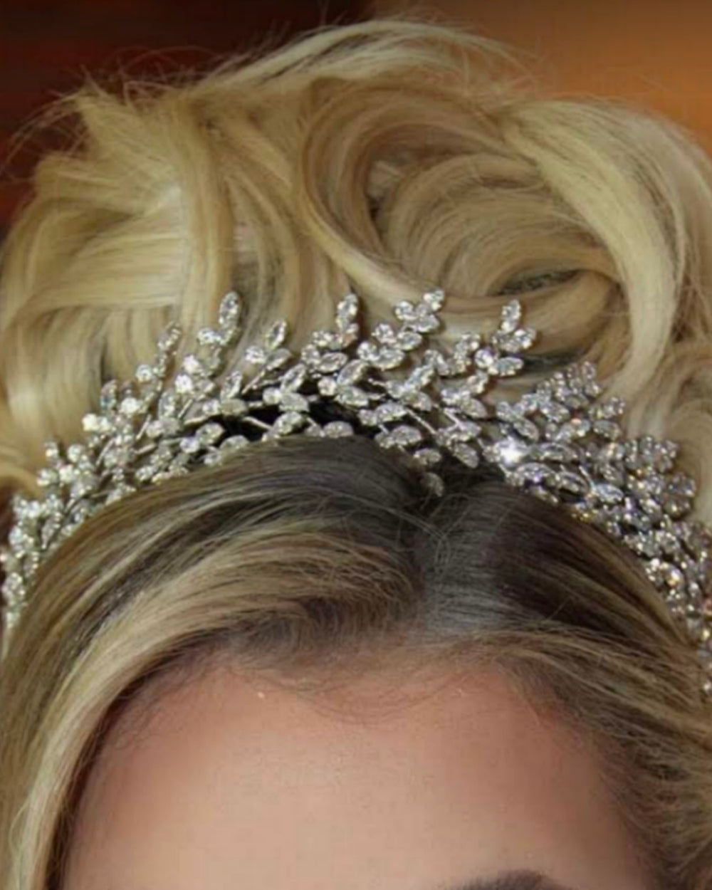 FIONA Rose Gold with Rose Gold Crystals Swarovski Bridal Headband