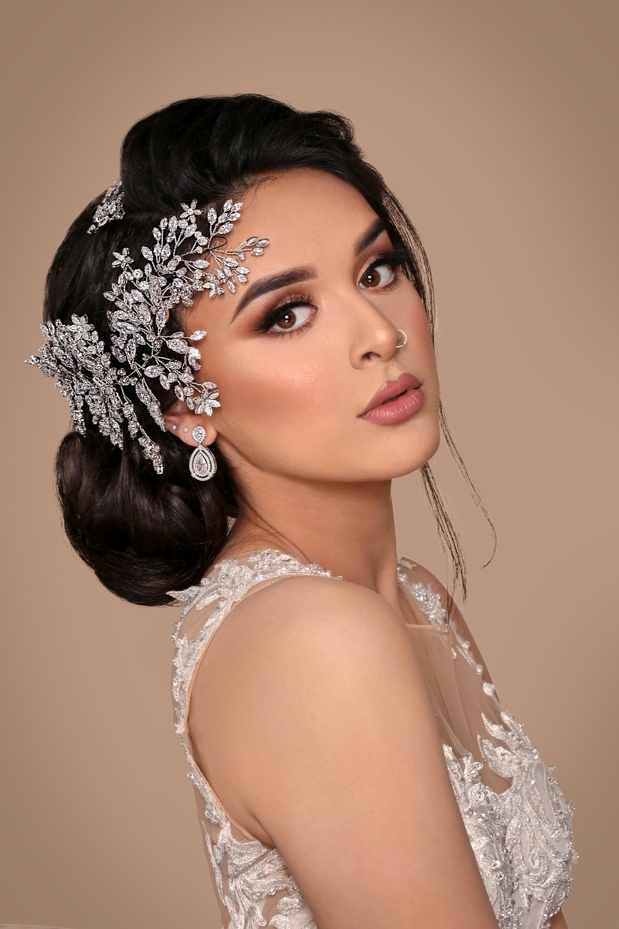 GENEVA Plus Luxurious Bridal Headpiece