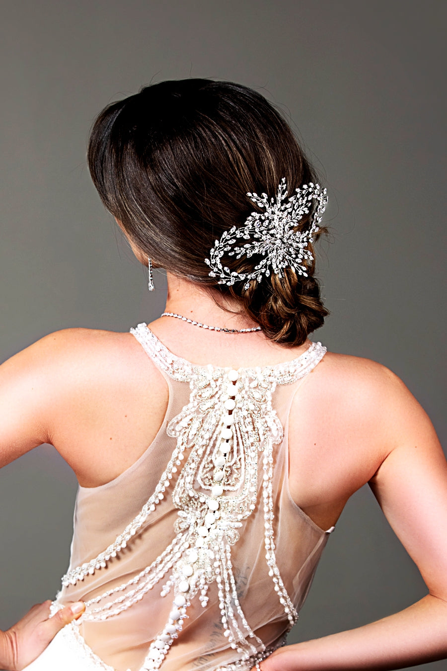 LULIA Bridal Hair Comb with Swarovski Crystals