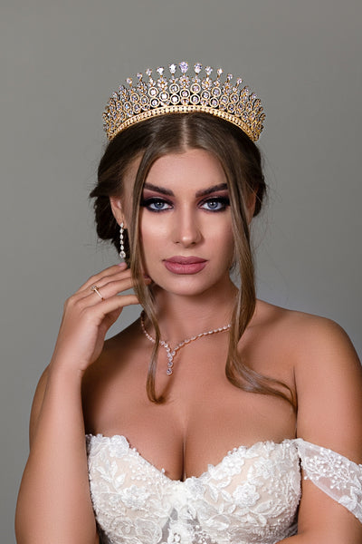 MADOLINA Swarovski Bridal Crown