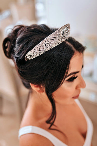 MEGHAN Swarovski Bridal Tiara and Crown