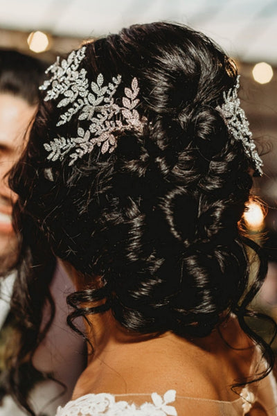 OPAL Swarovski Bridal Hair Side Pieces - Wings, Swarovski Headpieces
