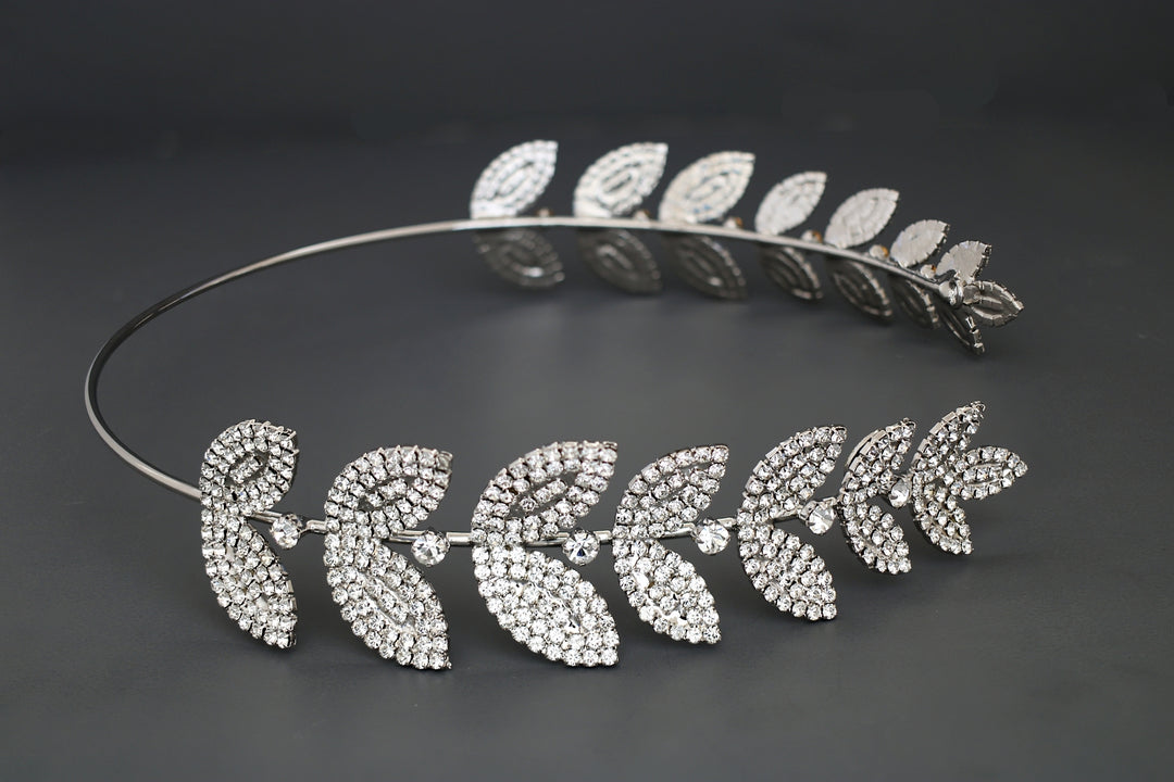 SHACHI Greek Crystal Headpiece (Made To Order)