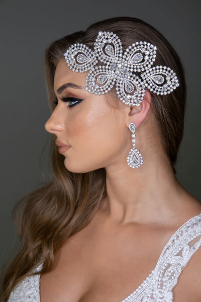 SYLVIE Swarovski Bridal Headpiece, Luxurious Wedding Hair Comb