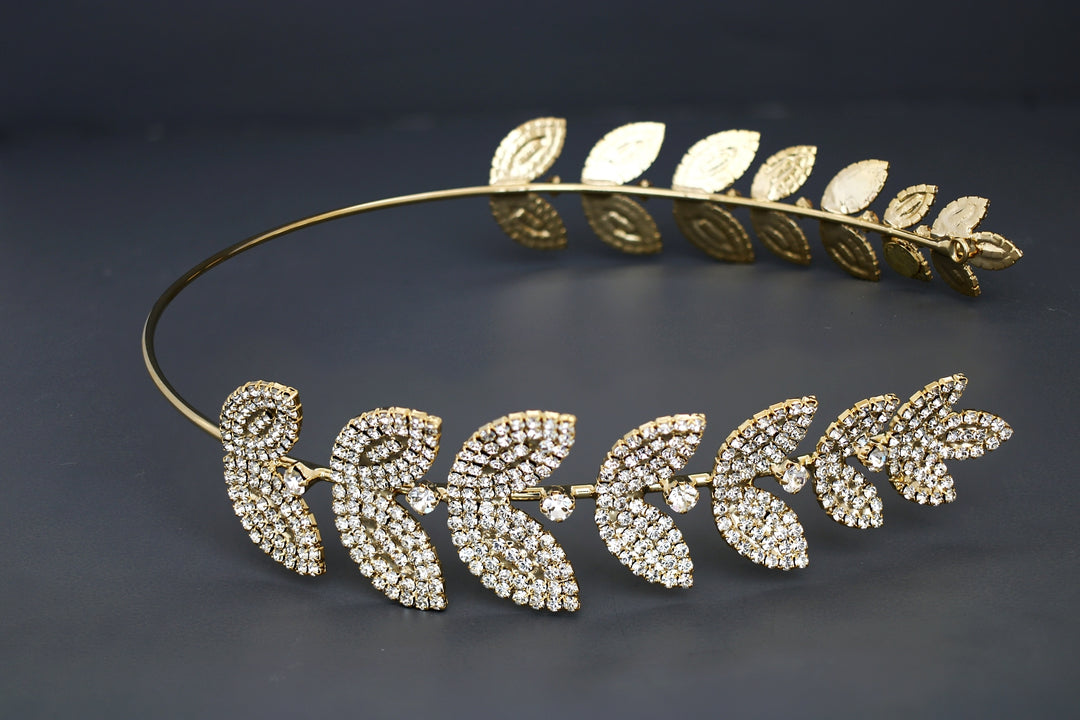 SHACHI Greek Crystal Headpiece (Made To Order)