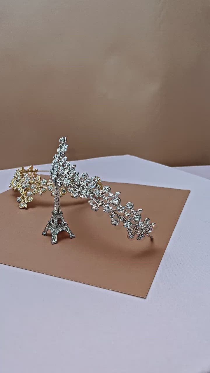MARISOLE Swarovski Elegant Bridal Tiara (Final Sale)