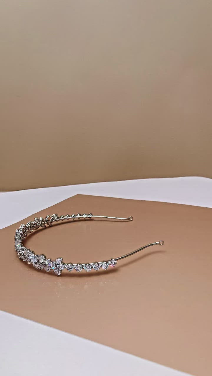 ALIX Wedding Headband, Swarovski Bridal Tiara