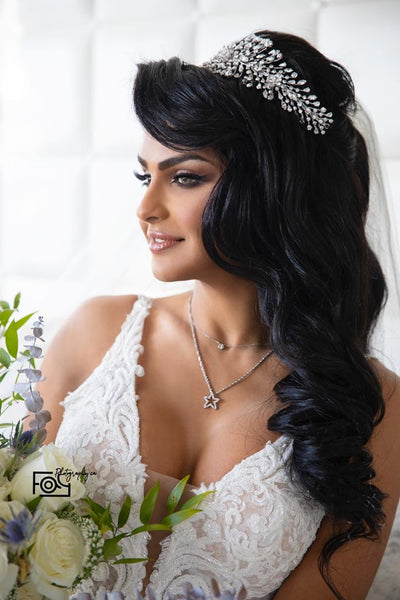 CHARLOTTE Bridal Luxurious Headpiece, Swarovski Wedding Headband