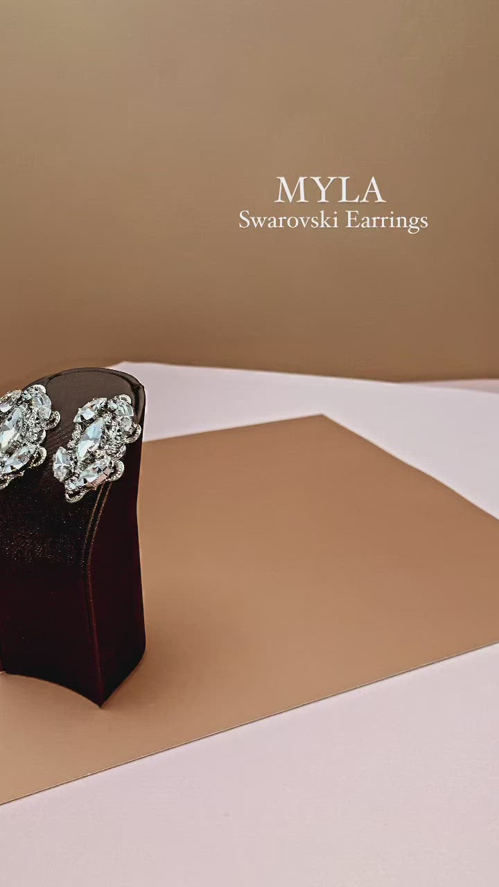 myla ikon earrings silver tone video