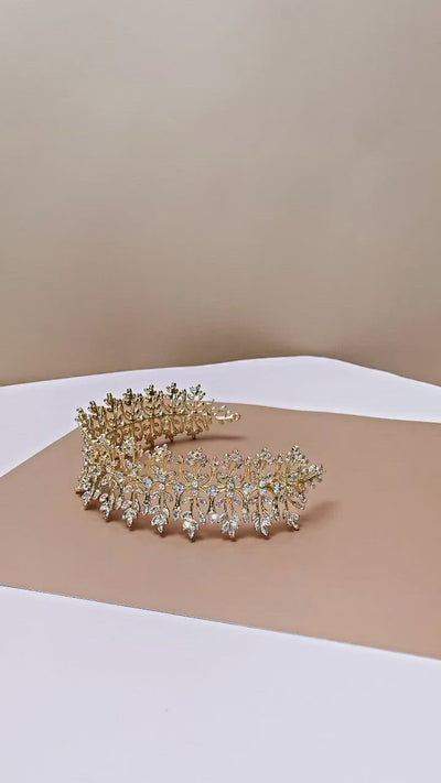 LALASA Wedding Headband, Swarovski Headpiece