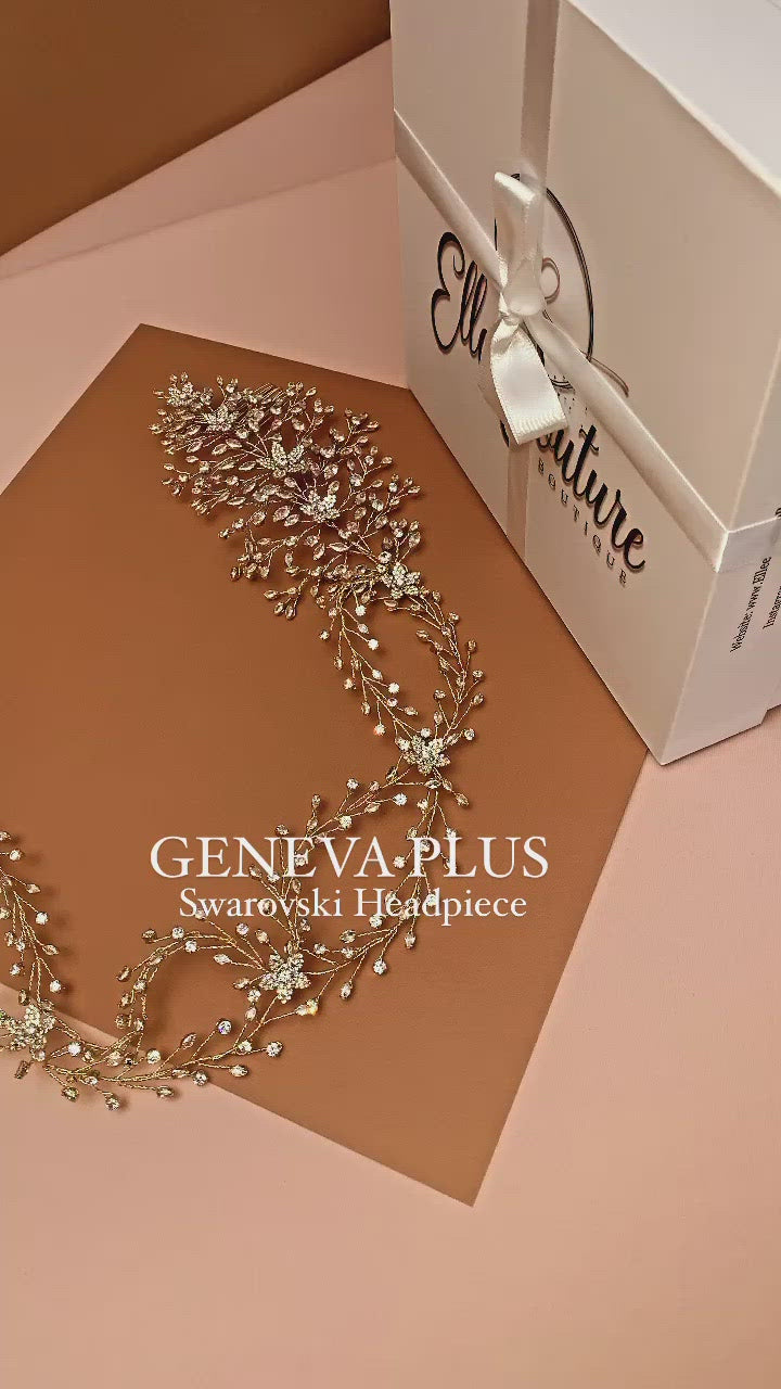 GENEVA Plus Luxurious Bridal Headpiece