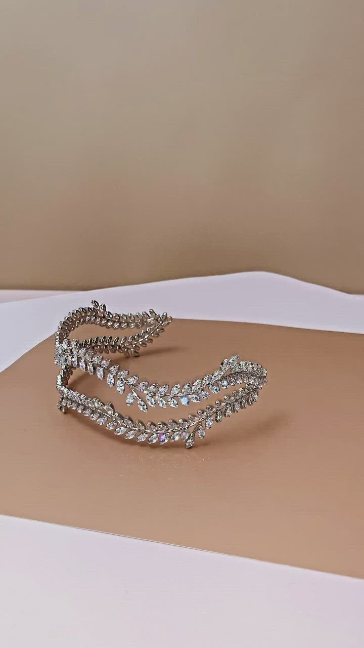swarovski crystal bridal headband