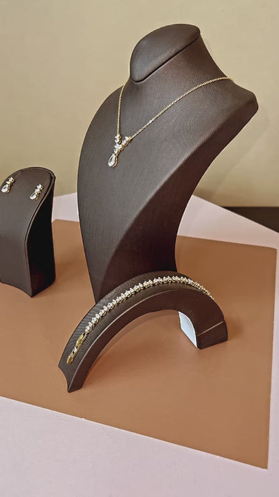 CYLA Swarovski Jewelry Set with Necklace, Bracelet, Drop Earrings
