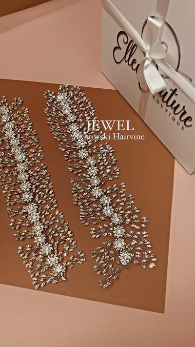 JEWEL Bridal Headpiece, Wedding Hair Vine ( Final Sale )