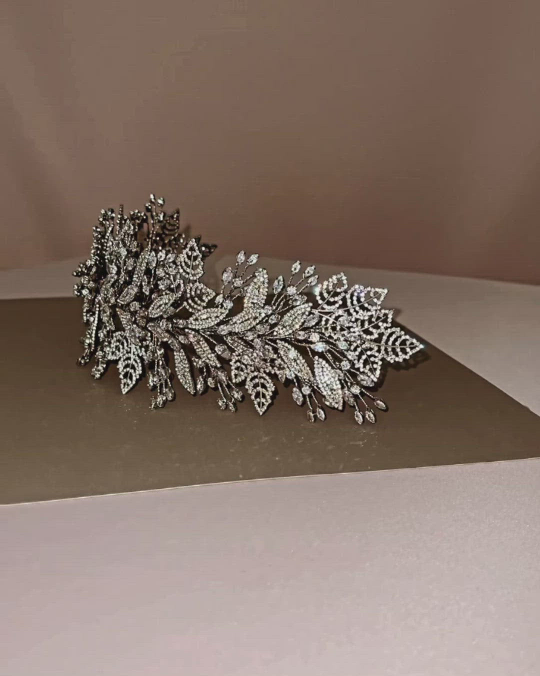 DINARA Swarovski Luxurious Wedding Headpiece
