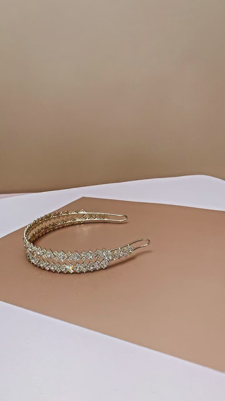 ZETA Luxurious Swarovski Wedding Headpiece