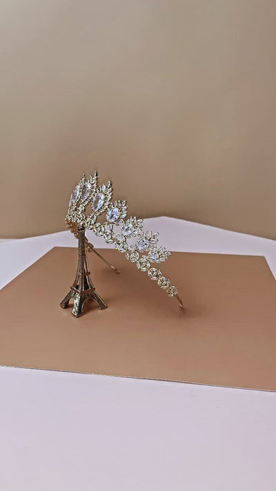 LAYLA Swarovski Bridal or Special Event Tiara and Crown