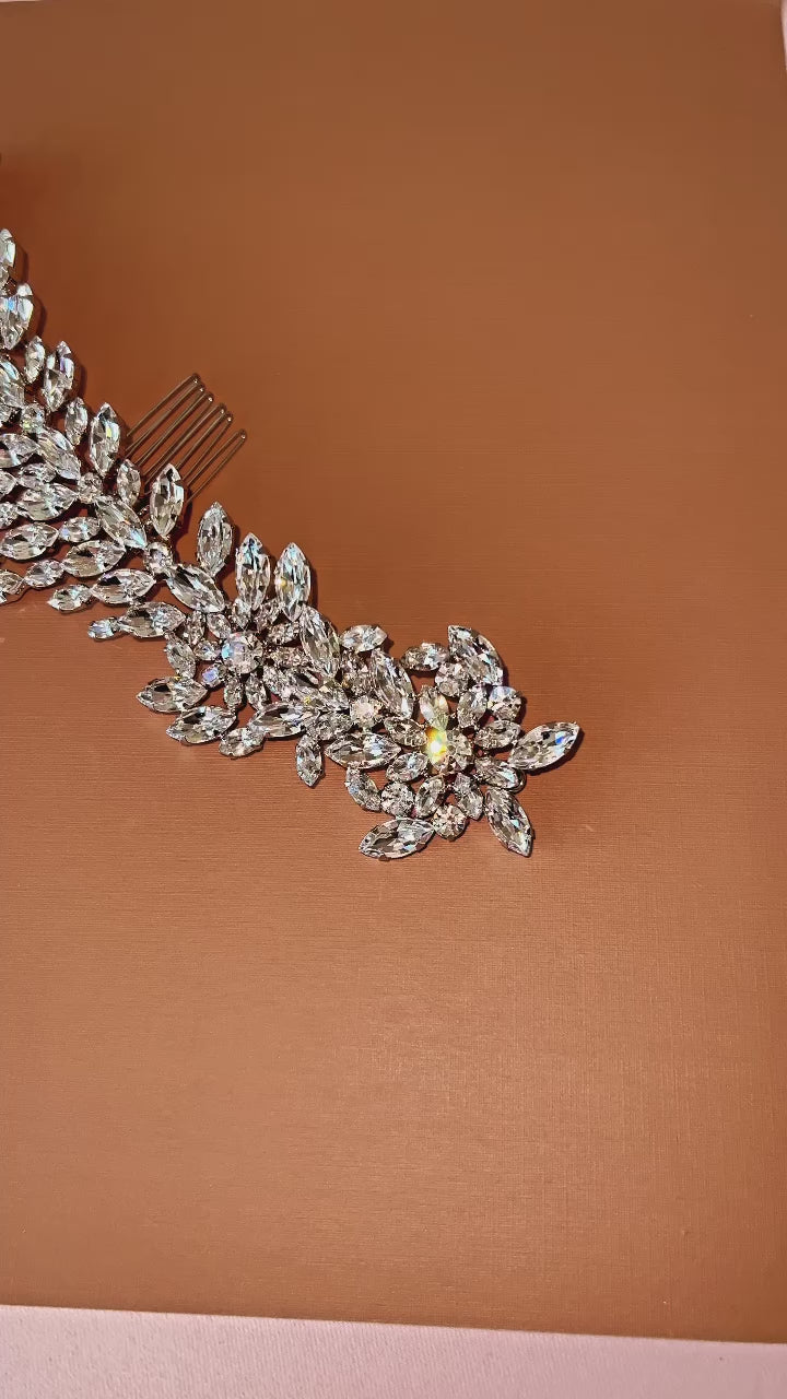 COCO Swarovski Hair Comb, Swarovski Headpiece