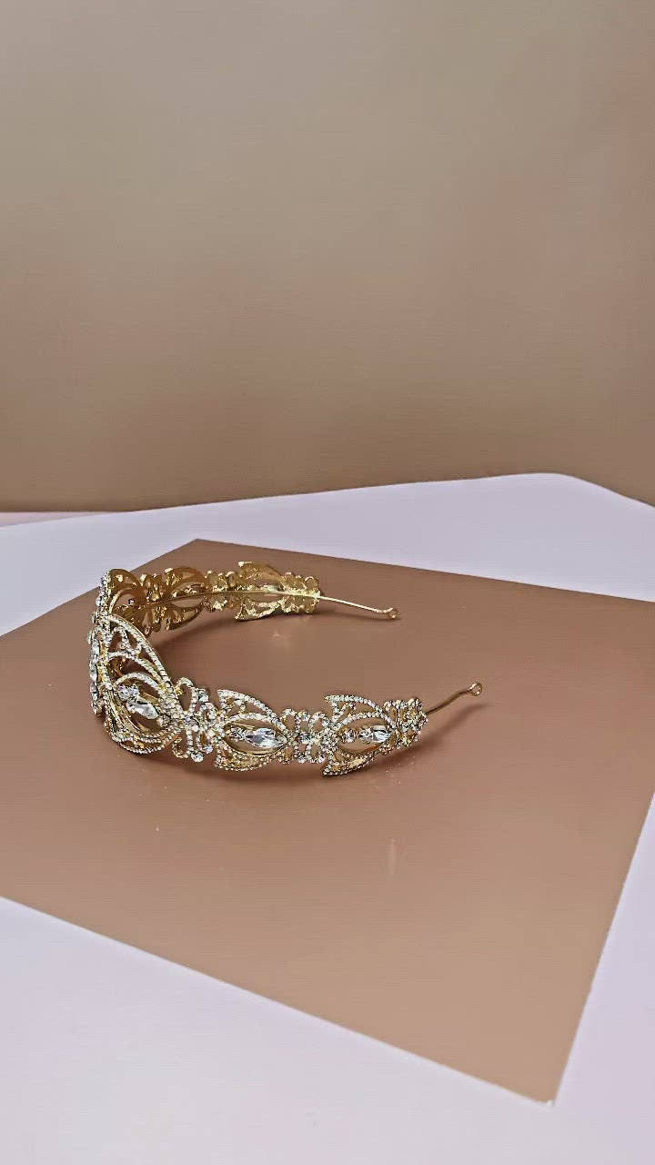 LEONORA Swarovski Most Magnificent Bridal Headpiece
