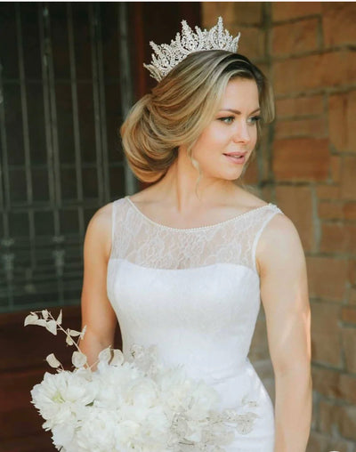 AURORA Full Crown, Swarovski Wedding Full Crown