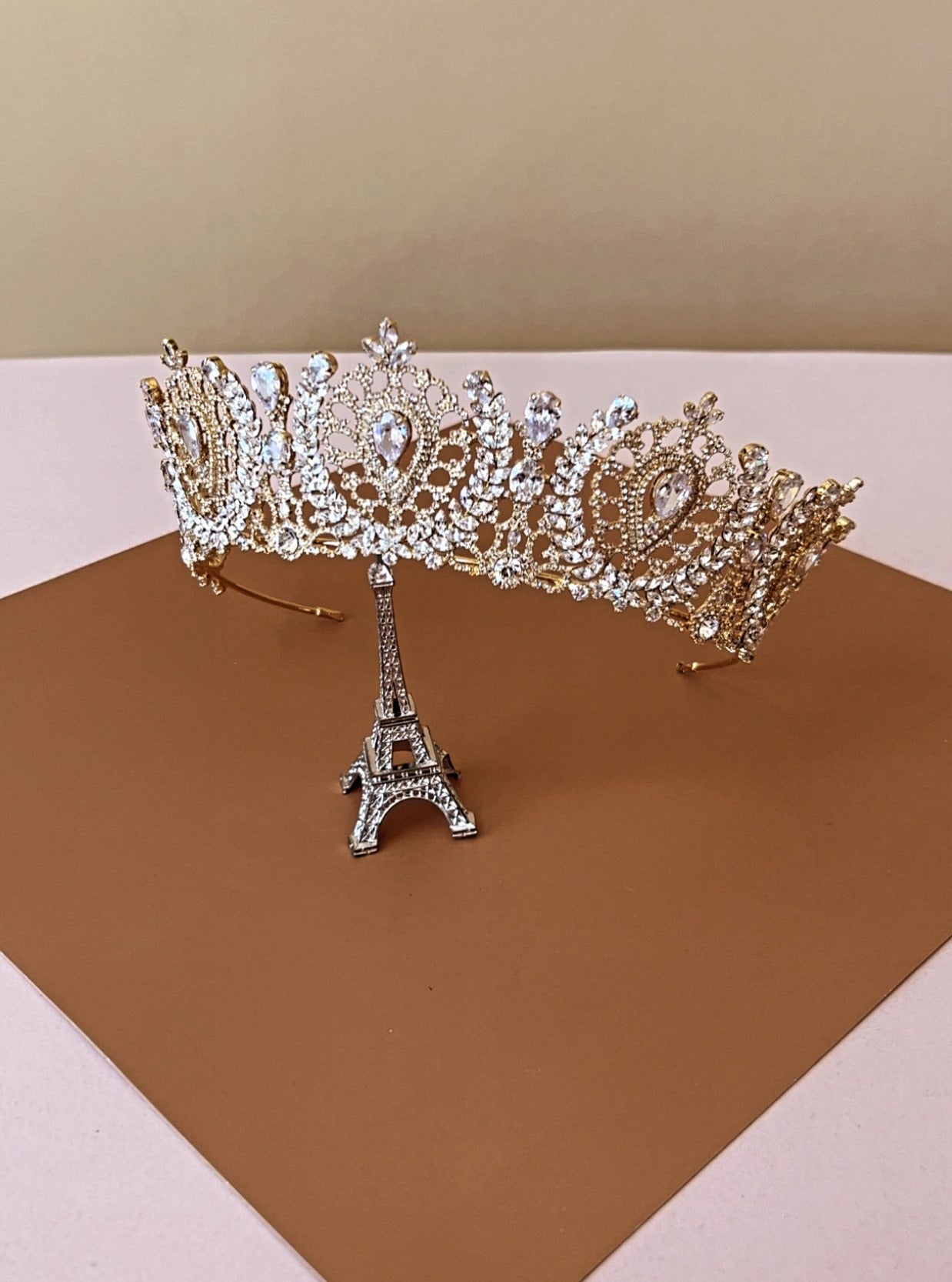 ANGELIKA Bridal or Quinceanera Crown with Swarovski Crystals