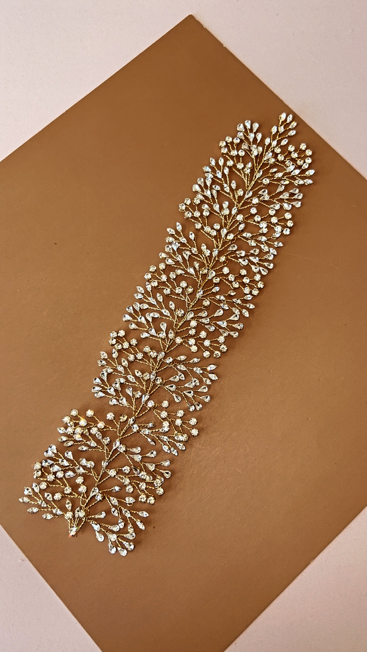 ZELIE Bridal Headpiece, Swarovski Wedding Hair Vine (Final Sale)