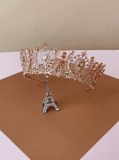 ANGELIKA Bridal Crown with Swarovski Crystals & Stunning Design