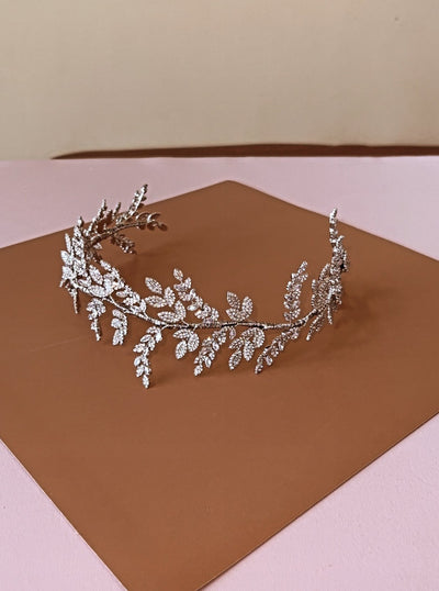 OLIVIA Bridal Headband with Luxurious Swarovski