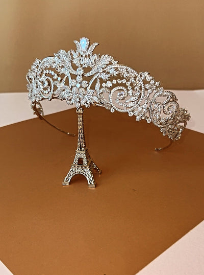 YASMIN Luxurious Bridal Tiara with Swarovski Crystals