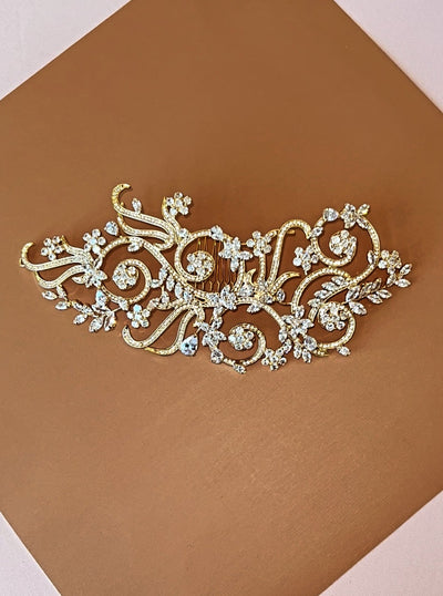 VIVIANA Swarovski Hair Comb, Wedding Headpiece