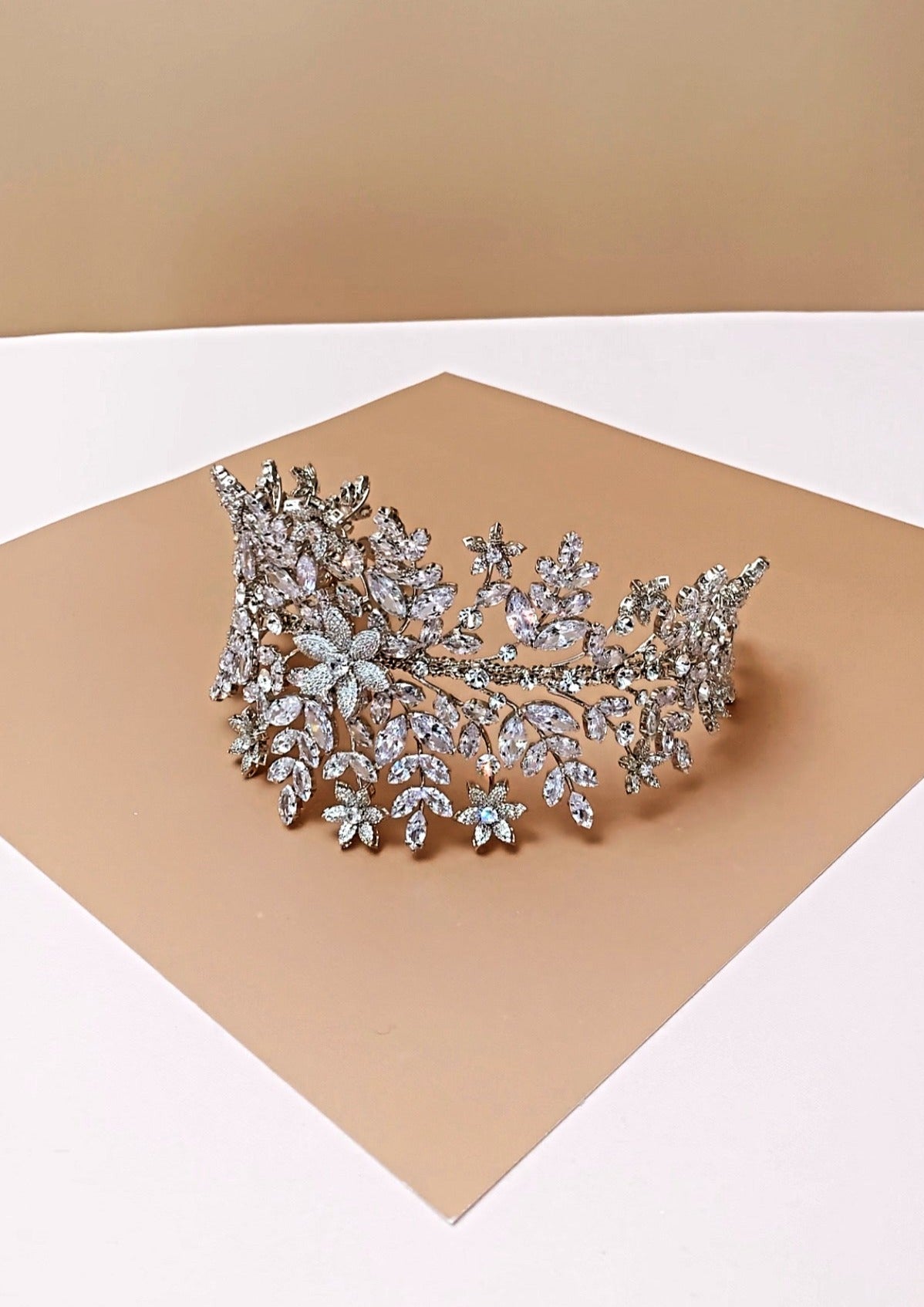AMORETTE Bridal Headpiece, Luxurious Swarovski Crystals