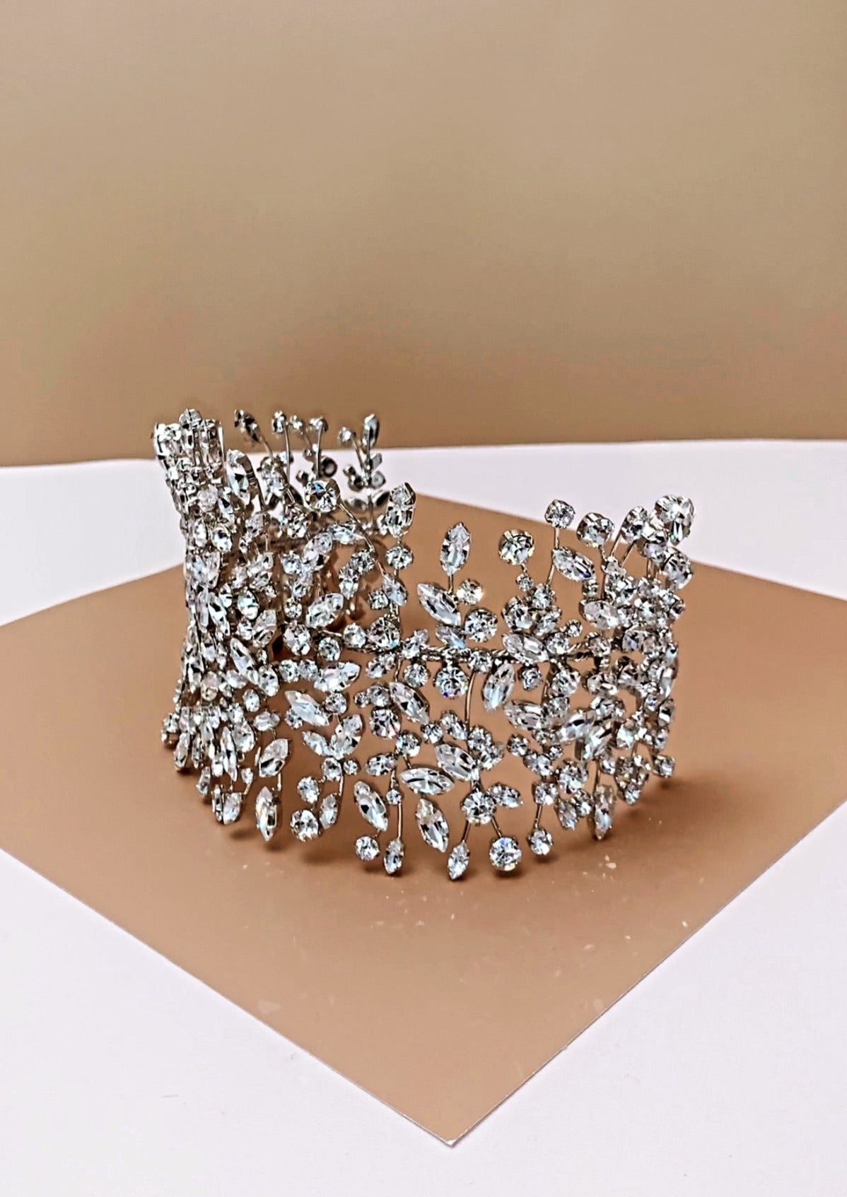 ADELE Wedding Luxurious Headpiece, Swarovski Crystals