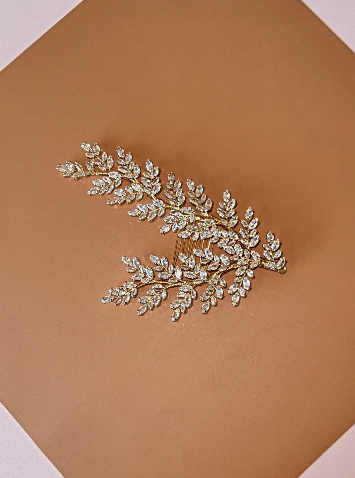 BRONYA Swarovski Hair Comb, Wedding Headpiece