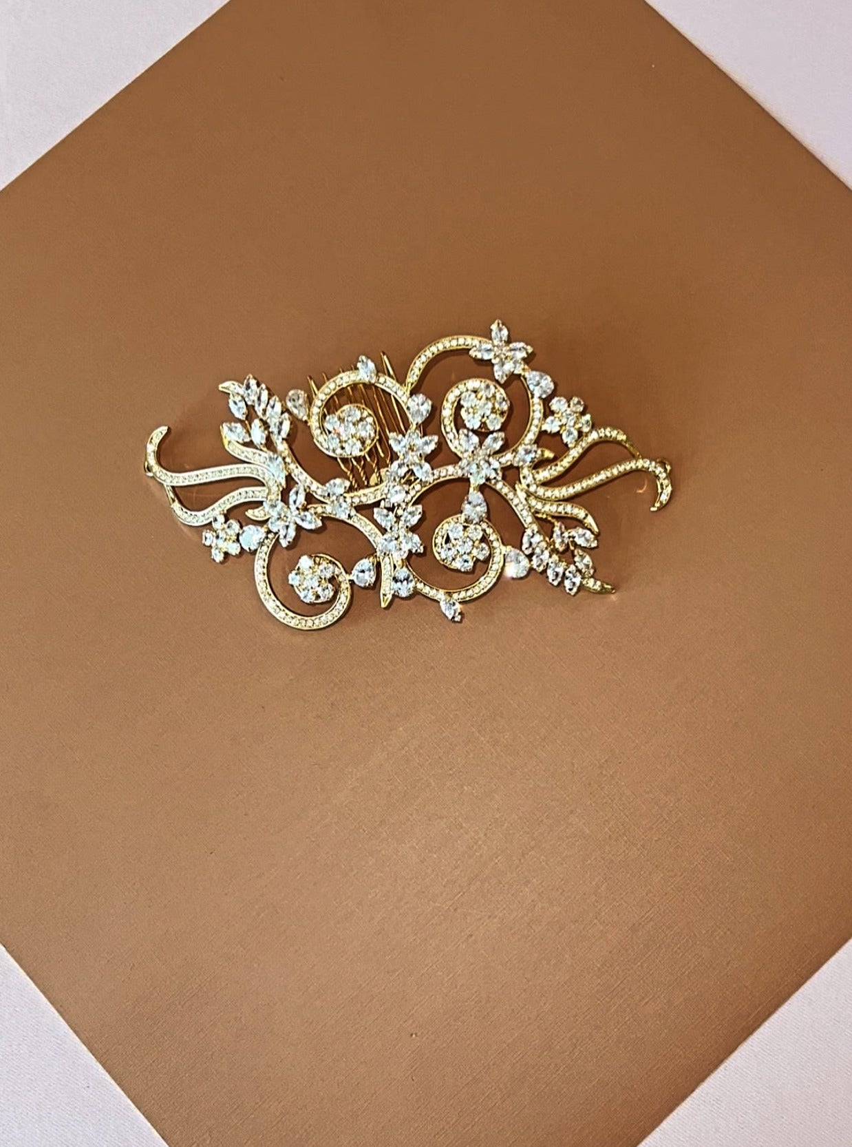 VIVIANA Swarovski Hair Comb, Wedding Headpiece