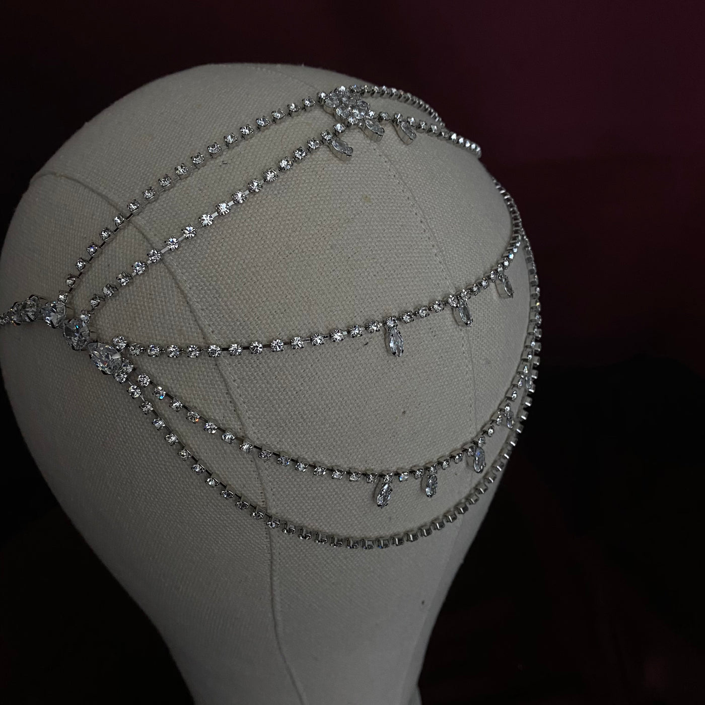 DAWN Bridal Forehead Jewelry with Swarovski Crystals