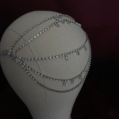 DAWN Bridal Forehead Jewelry with Swarovski Crystals