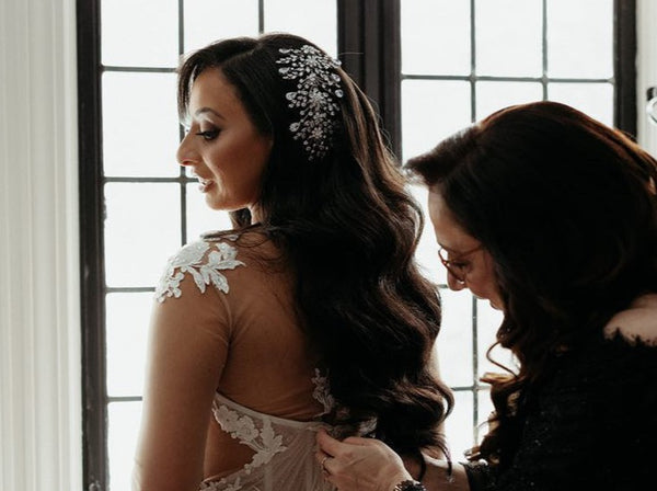 Buy AMOUR Wedding Side Piece, Swarovski Headpiece Online