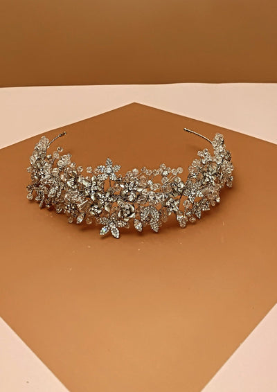 AMARA Swarovski Wedding Headpiece with Micro Zirconia