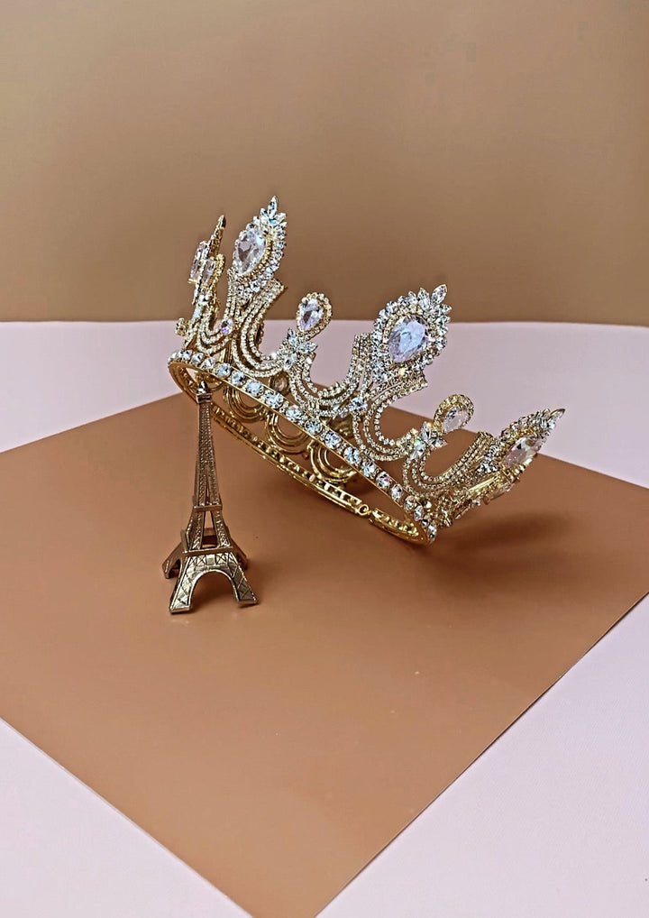 MADDEN LUXE Tiara, Bridal or Quinceanera Full Crown