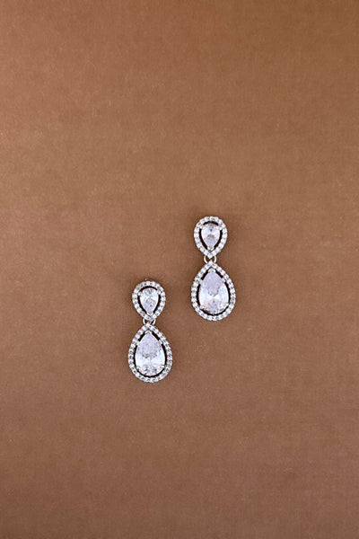 HOPE Swarovski Crystals Drop Earrings for Brides