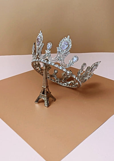 MADDEN LUXE Tiara, Bridal or Quinceanera Full Crown