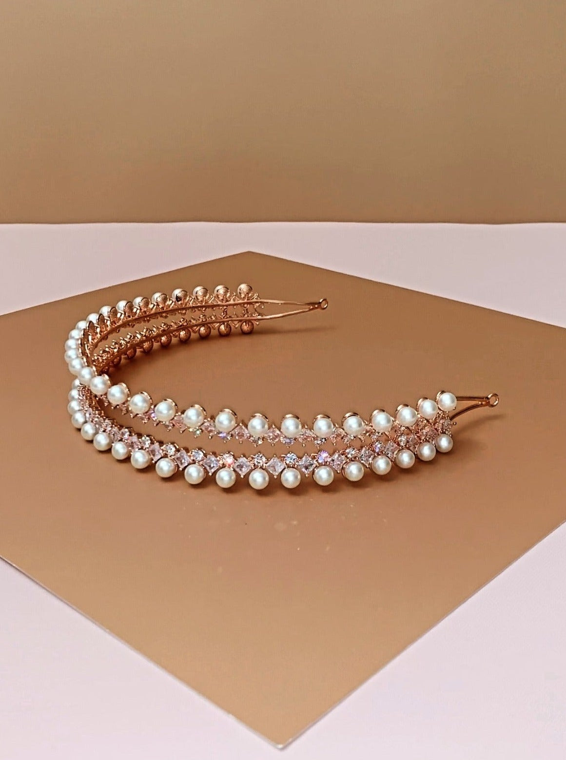 DARA Swarovski and Pearls Stunning Bridal Headband