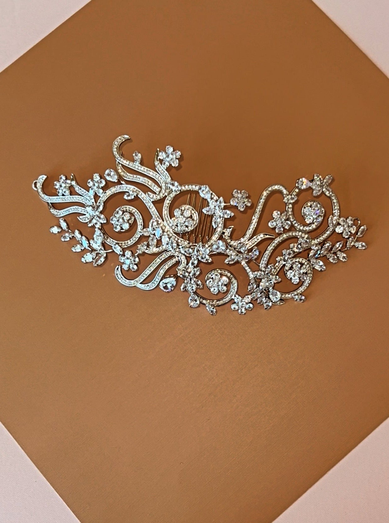 VIVIANA Swarovski Hair Comb, Wedding Headpiece