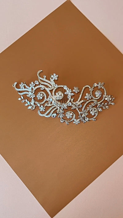 VIVIANA Swarovski Headpiece, Wedding Side Pieces