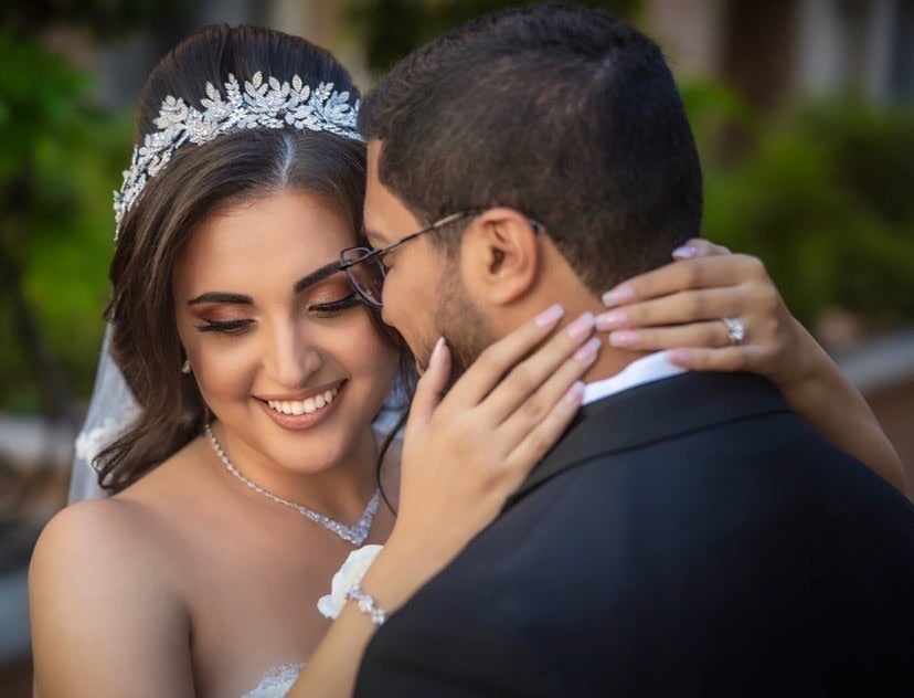 Ellee Real Bride Adorned with AURELIA Swarovski Most Luxurious Bridal Headpiece, Bridal Headband